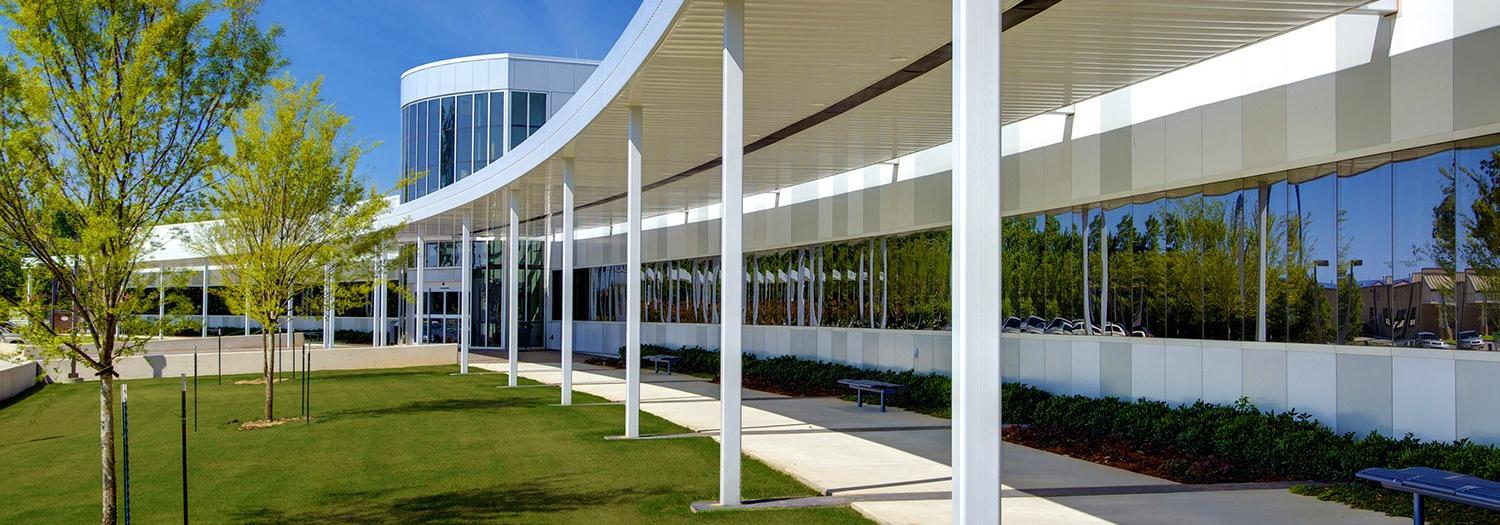 Exterior view of the Health Sciences Center building